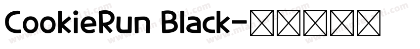 CookieRun Black字体转换